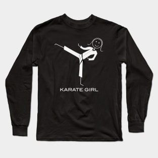 Funny Womens Black Belt Karate Long Sleeve T-Shirt